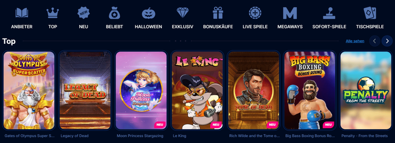 Spielautomaten im Boomerang Bet Casino – Top-Slots wie Gates of Olympus und Book of Dead für deutsche Spieler 2026